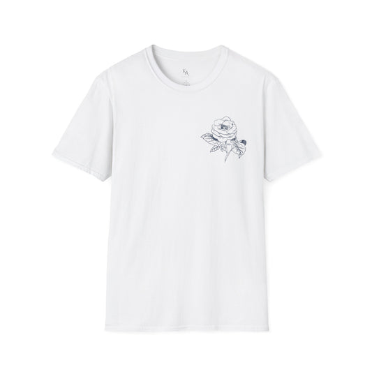 Floral Print Unisex T-Shirt | Softstyle Tee | Casual Wear | Gift for Plant Lovers | Spring Fashion
