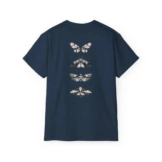 Vintage Moth Graphic Tee, Unisex Cotton T-Shirt