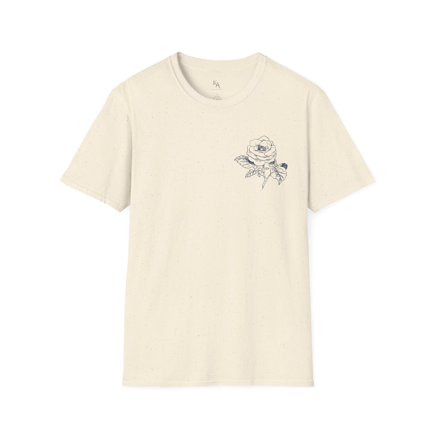 Floral Print Unisex T-Shirt | Softstyle Tee | Casual Wear | Gift for Plant Lovers | Spring Fashion