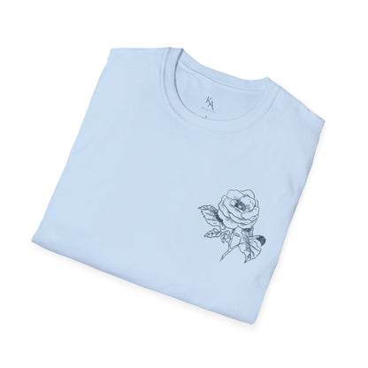 Floral Print Unisex T-Shirt | Softstyle Tee | Casual Wear | Gift for Plant Lovers | Spring Fashion