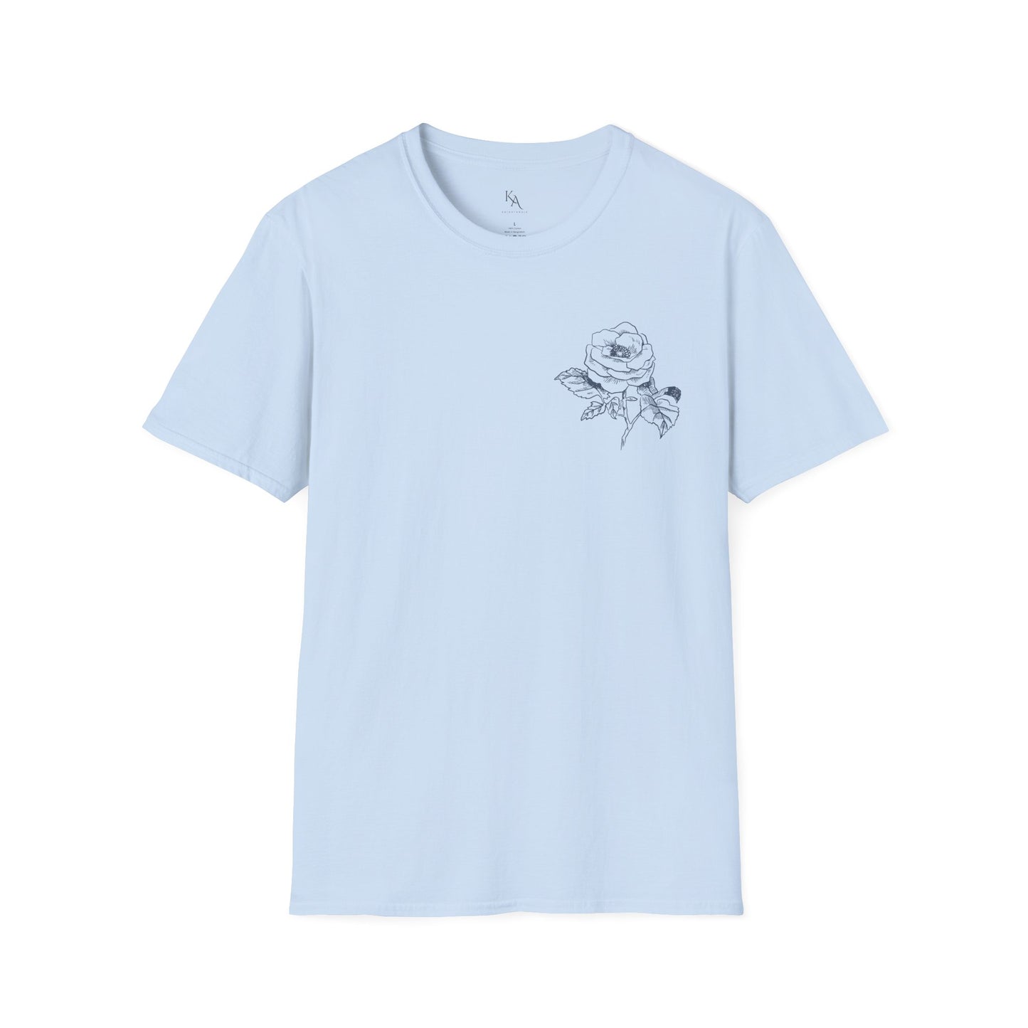 Floral Print Unisex T-Shirt | Softstyle Tee | Casual Wear | Gift for Plant Lovers | Spring Fashion