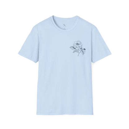 Floral Print Unisex T-Shirt | Softstyle Tee | Casual Wear | Gift for Plant Lovers | Spring Fashion