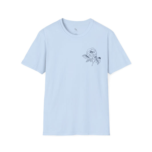 Floral Print Unisex T-Shirt | Softstyle Tee | Casual Wear | Gift for Plant Lovers | Spring Fashion