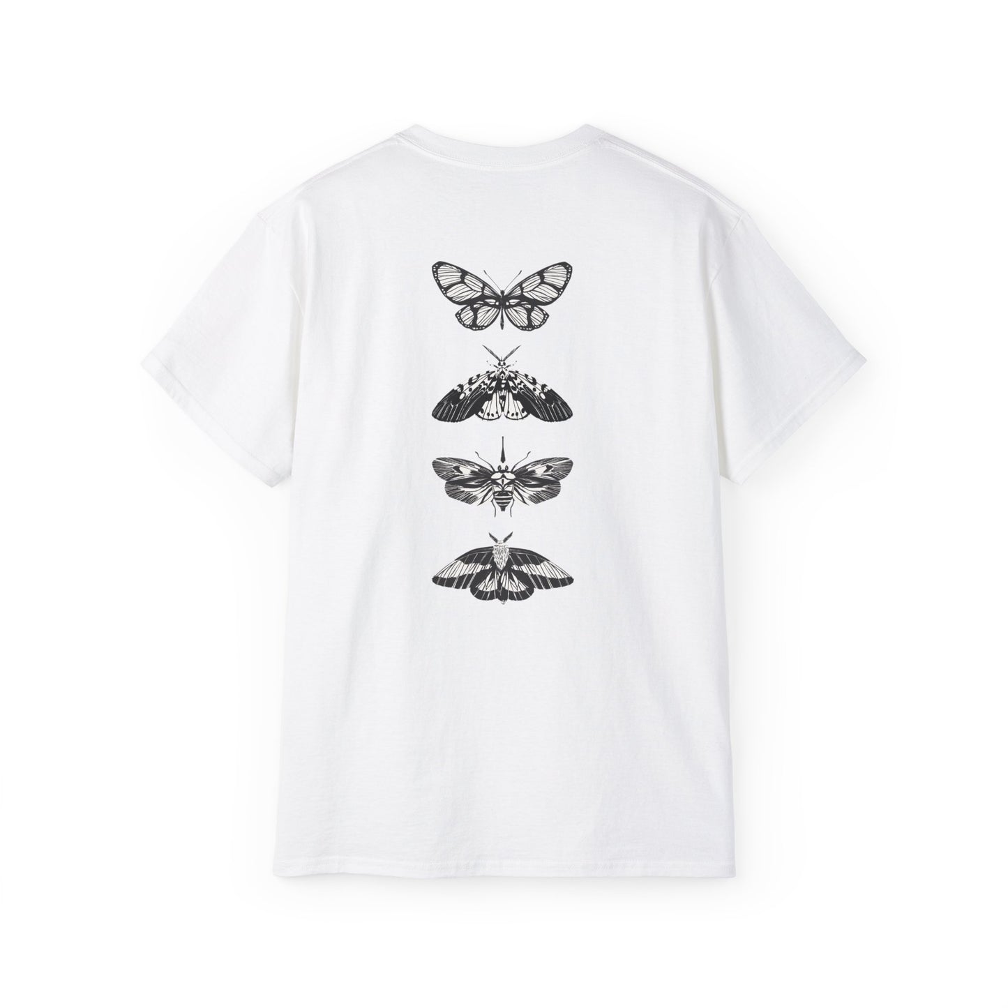 Vintage Moth Graphic Tee, Unisex Cotton T-Shirt
