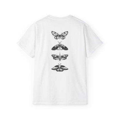 Vintage Moth Graphic Tee, Unisex Cotton T-Shirt