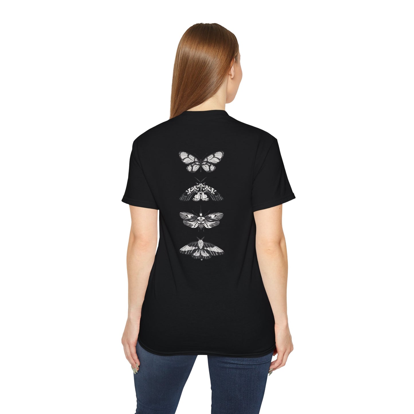 Vintage Moth Graphic Tee, Unisex Cotton T-Shirt