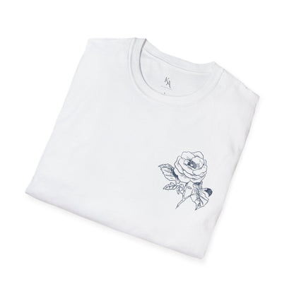 Floral Print Unisex T-Shirt | Softstyle Tee | Casual Wear | Gift for Plant Lovers | Spring Fashion