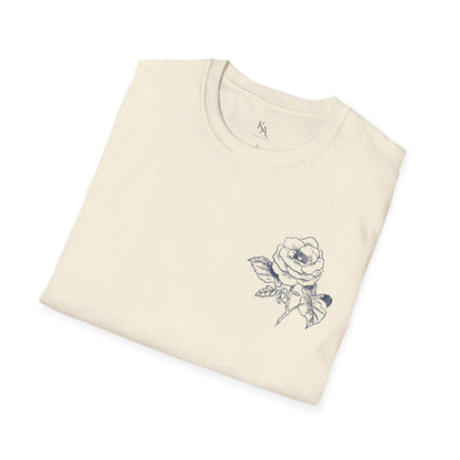 Floral Print Unisex T-Shirt | Softstyle Tee | Casual Wear | Gift for Plant Lovers | Spring Fashion