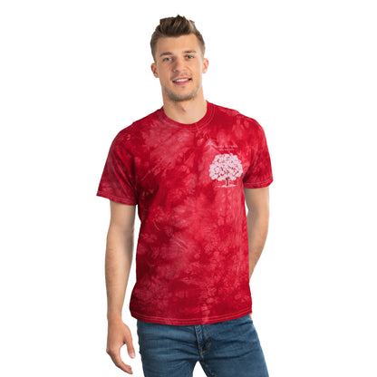 Tie-Dye Crystal Tee - Boho Chic Summer Vibe, Perfect for Festivals, Beach Days, Casual Outings, Eco-Friendly Fashion, Unisex Comfort