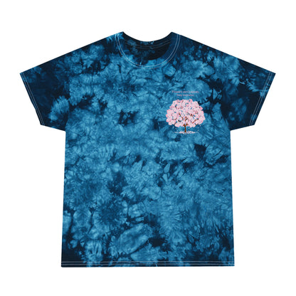 Tie-Dye Crystal Tee - Boho Chic Summer Vibe, Perfect for Festivals, Beach Days, Casual Outings, Eco-Friendly Fashion, Unisex Comfort